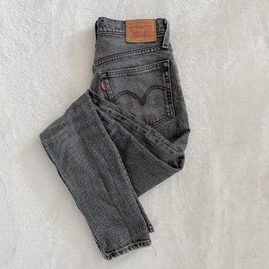 Levi's 501 S Straight Jeans in Washed Black